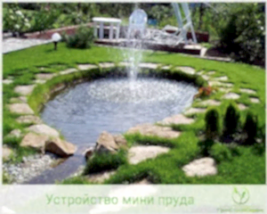 Устройство мини пруда