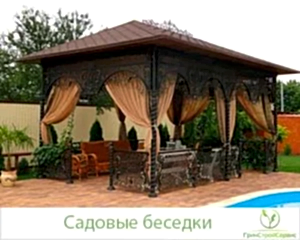 садовые беседки в ландшафтном дизайне