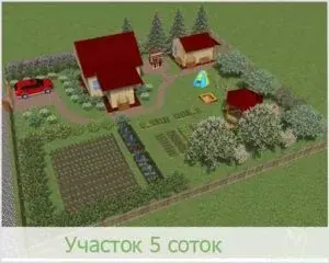 Ландшафтный дизайн участка 5 соток