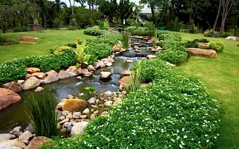 декоративные ручьи в ландшафтном дизайне