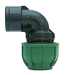 Отвод или колено компрессионное с внутренней резьбой