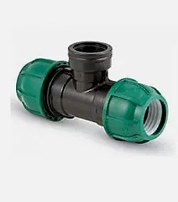 Тройник компрессионный с внутренней резьбой