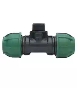 Тройник компрессионный с наружной резьбой