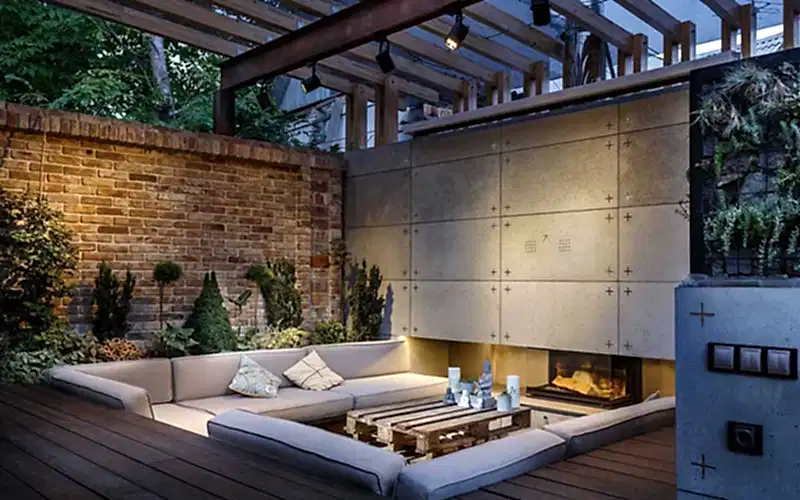 Ландшафтный дизайн в стиле Лофт